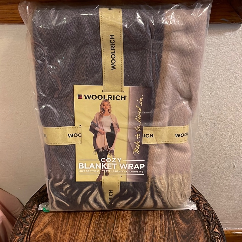 WOOLRICH Cozy blanket wrap